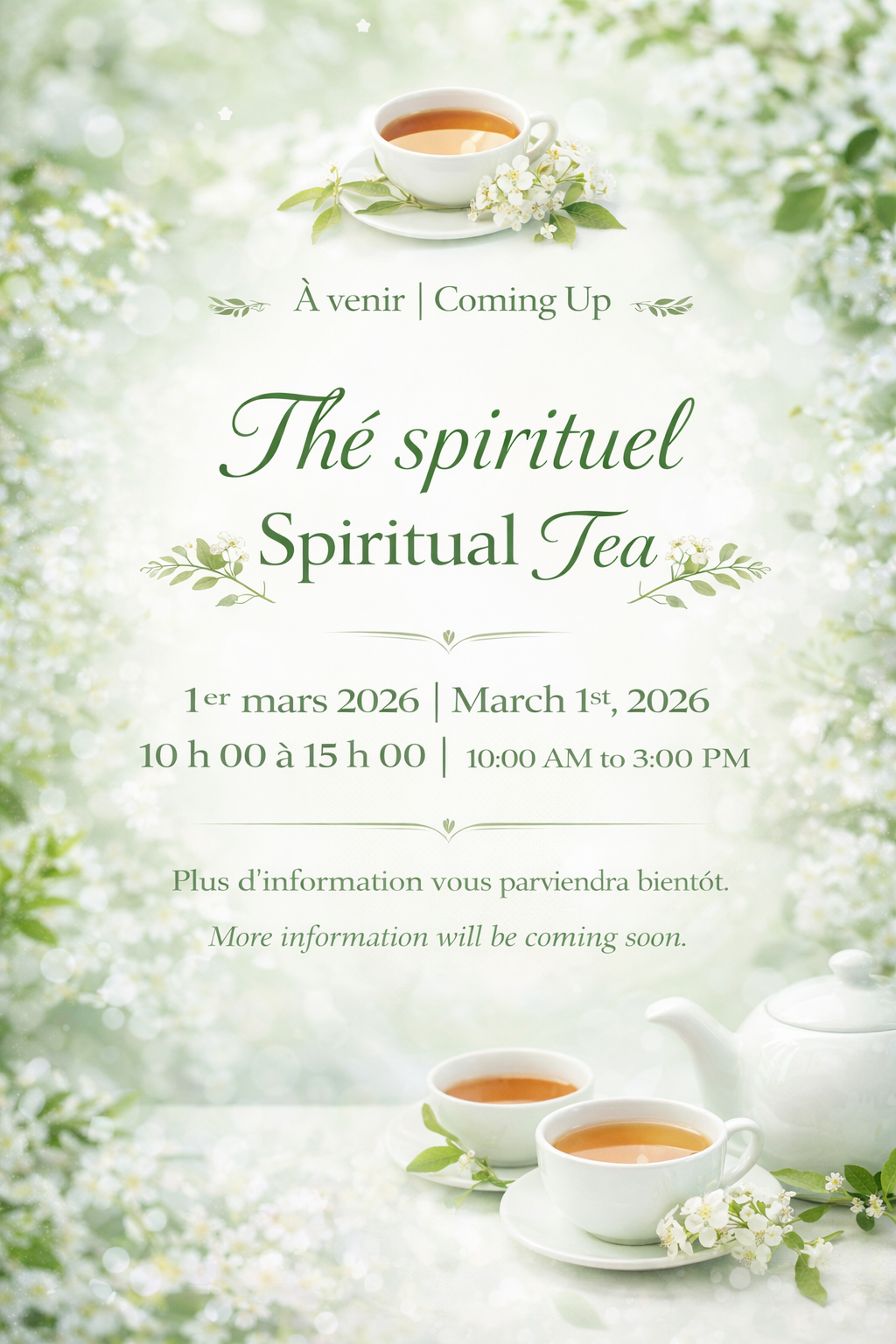 Thé spirituel _ événement à venir